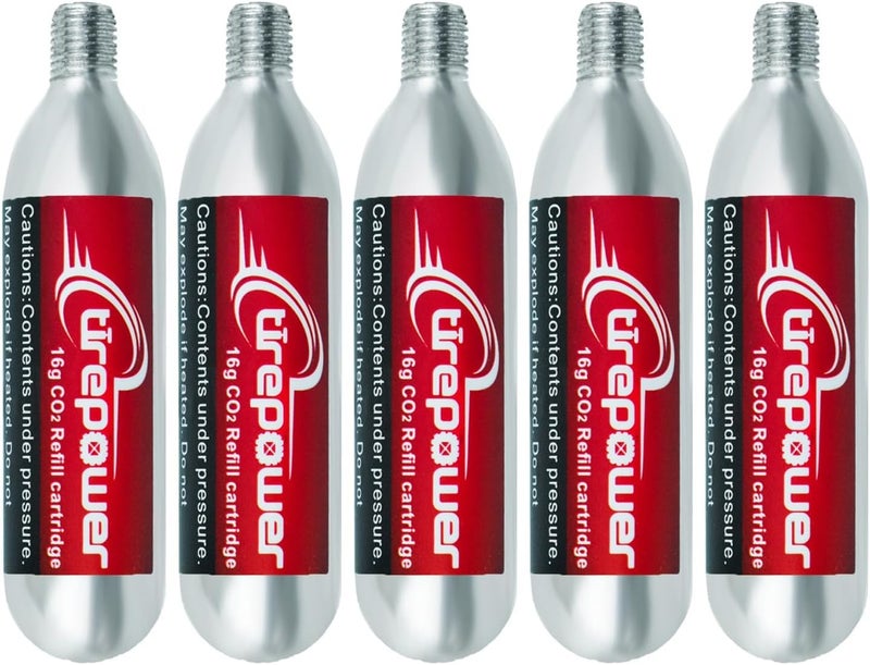 Ctrepower CO2 Bike Tire Inflator – Quick Push-Button Release, Fits Presta & Schrader Valves, CO2 Bike Pump or 5X 16g Threaded CO2 Cartridges - Image 1